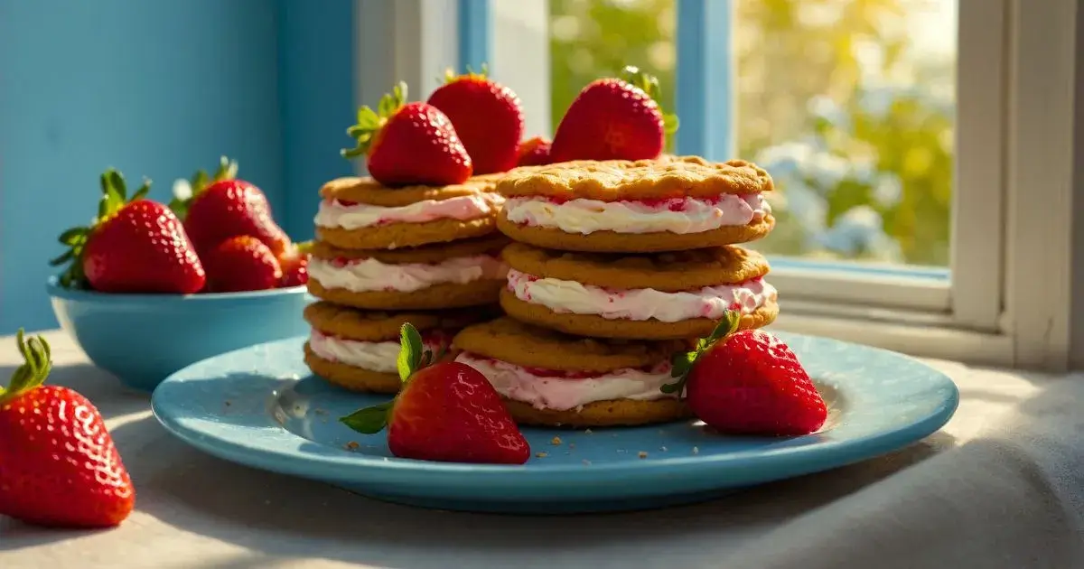 strawberry cheesecake cookies