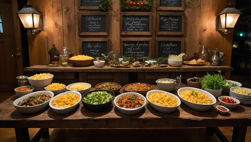 mac and cheese bar serving suggestions